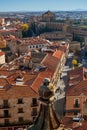 View of the city of Salamanca from the top of the cathedral