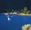 View of the city San Martin de los Andes, Patagonia, Argentina Royalty Free Stock Photo