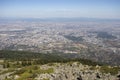 View of city of Sofia from Kamen Del Peak at Vitosha Mountain Royalty Free Stock Photo