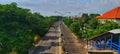 view of the city of Surabaya from the flyover