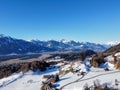 View of the city of Thuringia in Vorarlberg Royalty Free Stock Photo