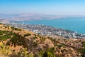 View of the city of Tiberias and The Sea of Galilee