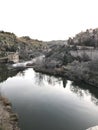 View of city of Toledo and the Tajo River, Spain