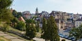 View of Lublin from the observation deck of the castle. The Donjon Tower is a Romanesque defensive tower, the oldest building on Royalty Free Stock Photo