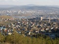 View of the city of Ulan-Ude. Royalty Free Stock Photo