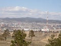 View of the city of Ulan-Ude. The Republic of Buryatia. Siberia.