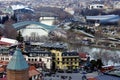 View of the city from the upper station of the Tbilisi cable car