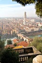 View of the City of Verona on a sunny winter morning