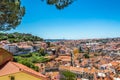 View at the city from viewpoint near church da Graca in Lisbon ,Portugal