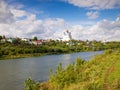 View of the city Yelets and the river Bystraya Sosna.