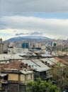 View of the city of Yerevan and Mount