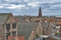 View of cityscape of Berwick-upon-Tweed, northernmost town in Northumberland at the mouth of River Tweed in England, UK Royalty Free Stock Photo