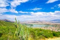 Cityscape of Cochabamba from Cerro de San Pedro hill Royalty Free Stock Photo