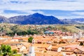 Cityscape of colonial town of Sucre - Bolivia Royalty Free Stock Photo