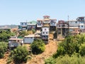 View on Cityscape of historical city Valparaiso, Chile. Royalty Free Stock Photo