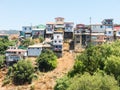 View on Cityscape of historical city Valparaiso, Chile.