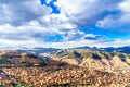 Cityscape of La Paz with illimani mountain - Bolivia