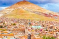 Cityscape of Potosi withe Cerro rico Potosi - Bolivia Royalty Free Stock Photo