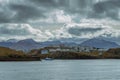 View of cityscape Stykkisholmur town, West Iceland