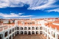 Cityscape of Sucre and San Felipe Neri in Bolivia