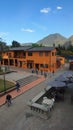 View of the Ciudad Mitad del Mundo turistic center near of the city of Quito