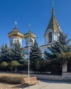 View of Ciuflea Monastery, a typical Moldovan Orthodox monastery located in Chisinau, Moldova Royalty Free Stock Photo