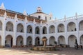 View of classic colonial patio at san felipe neri convent