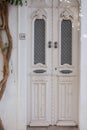 white wooden doors