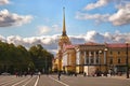 A view of the classical buildings in Saint-Petersburg Royalty Free Stock Photo