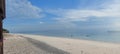 View clearly sand on the beach when a sunrise Mandala Ria Beach in Bulukumba Regency South Sulawesi