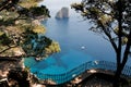 View from the cliff on the island of Capri, Italy Royalty Free Stock Photo