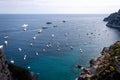 View from a cliff on the island of Capri, Italy Royalty Free Stock Photo