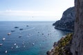 View from a cliff on the island of Capri, Italy Royalty Free Stock Photo