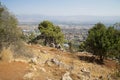 View from cliff on Kiryat Shmona Royalty Free Stock Photo