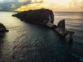 View of cliff near Atuh beach at Nusa Penida Island, Bali, Indonesia