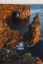 View from cliff near Svortuloft Lighthouse in Snaefellsjokull Park, Iceland