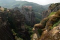 View of the cliff top Meteora Monasteries