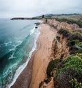 The view from the cliffs above Four Mile Beach Royalty Free Stock Photo