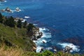 Pacific Ocean from Pacific Coast Highway, Big Sur, California, USA Royalty Free Stock Photo