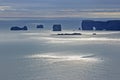 View of the cliffs of Dyrholaey in Iceland Royalty Free Stock Photo