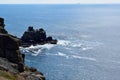 View of the cliffs at Lands End, Cornwall, England Royalty Free Stock Photo