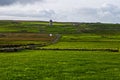View at Cliffs of Moher with guard tower from Doolin, Ireland Royalty Free Stock Photo