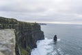 Visiting the Cliffs of Moher Royalty Free Stock Photo