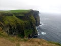 View of the Cliffs of Moher in summer. Cliff in Ireland, on the Atlantic Ocean in County Clare Royalty Free Stock Photo