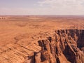 View of cliffs near the famous Arizona Horseshoe Bend meander of Colorado River