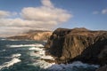 View of the cliffs of Punta Pesebre Royalty Free Stock Photo