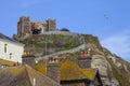 View of the Clifftop and East Hill Railway in Hastings Royalty Free Stock Photo