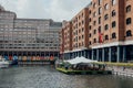 View of Cloister Walk in St Katharine Docks in Central London, UK Royalty Free Stock Photo