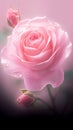 view Close up view of a stunning and fresh pink rose bloom Royalty Free Stock Photo