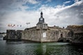 View of the closed city of Concarneau in FinistÃÂ¨re, Brittany France
